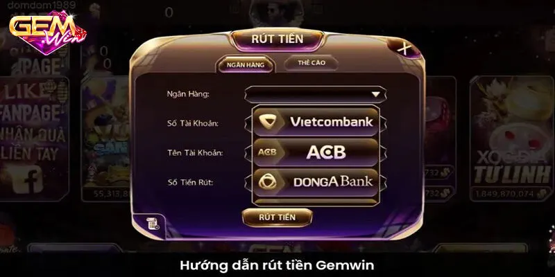 Những phương thức rút tiền được cổng game hỗ trợ